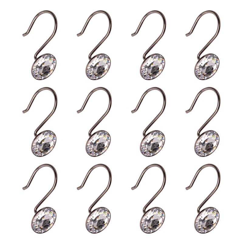 Utopia Alley Steel Shower Curtain Hook (Set of 12)