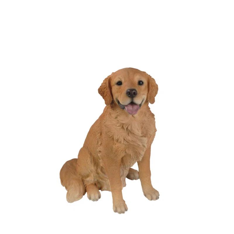 Hi-Line Gift Ltd. Sitting Dog Golden Retriever Statue