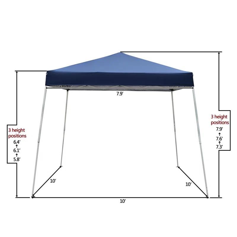 10 Ft. W x 10 Ft. D Steel Pop-Up Canopy