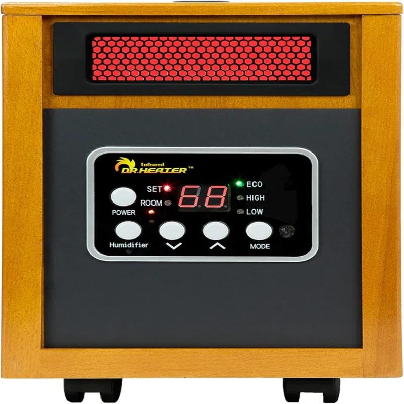 Dr. Infrared Heater DR. INFRARED HEATER DR-968H Indoor Portable Space Heater with Humidifier, 1500-Watt, Cherry