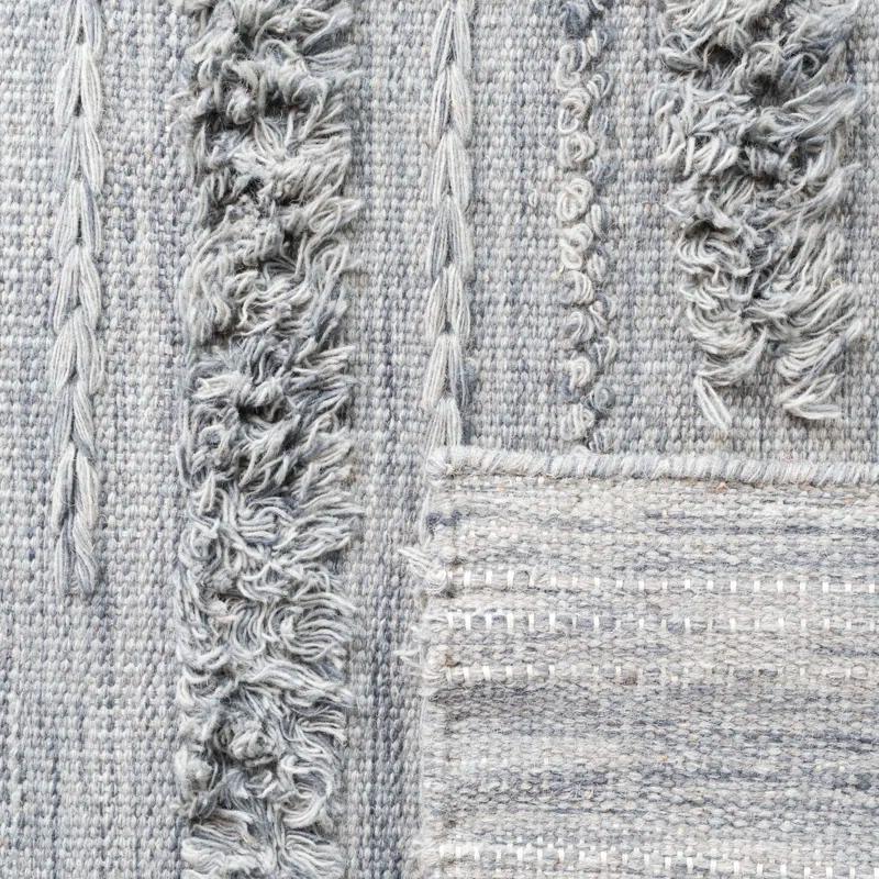 Laurel Foundry Modern Farmhouse® Hartzler Hand-Woven Flatweave Grey/Ivory Area Rug