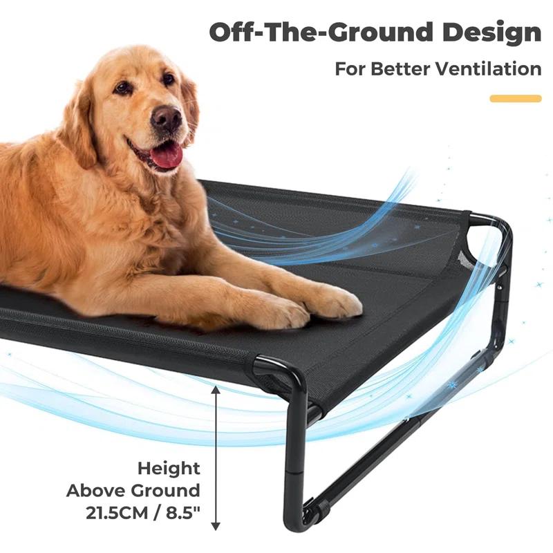 Tucker Murphy Pet™ Outdoor Raised Cots Bed For Large Dogs