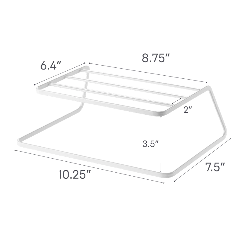 Yamazaki Home Dish Riser - Shelf Organizer & Storage For Kitchen Cabinets, Steel