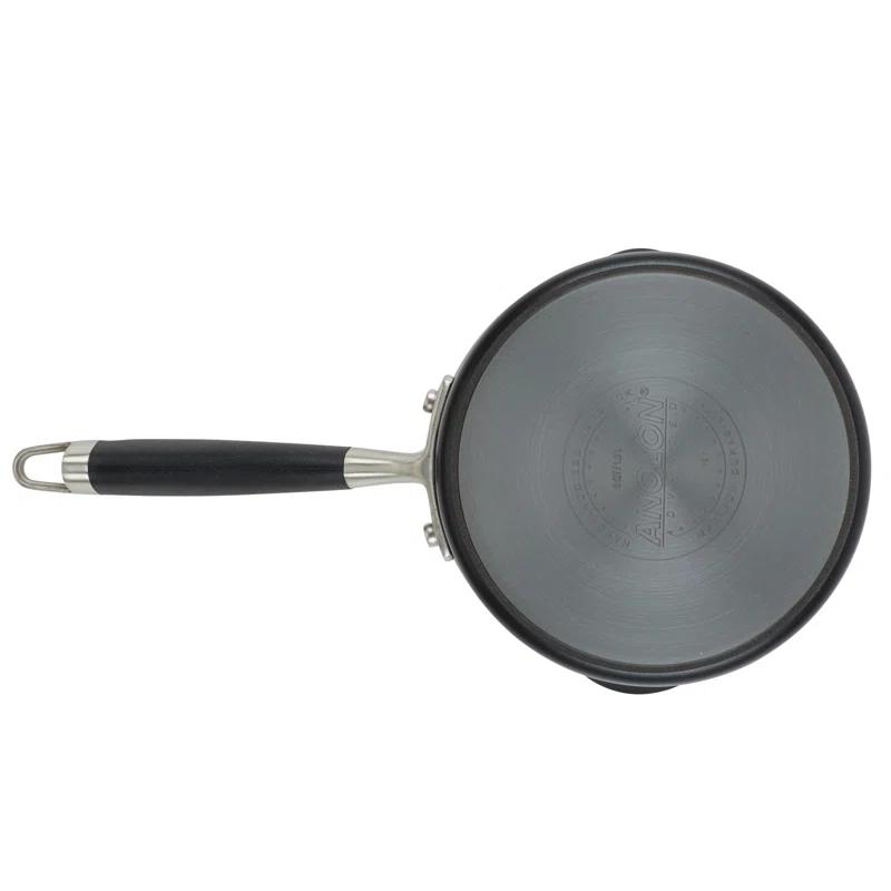 Anolon Advanced Home Hard Anodized Nonstick Saucepan With Straining Lid, 2 Quart