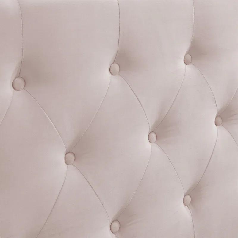 Elle Decor Amery Elle Décor Diamond Stitched Tufted Headboard with Padded Button-Tufting