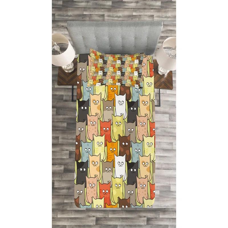 Cats Coverlet Set