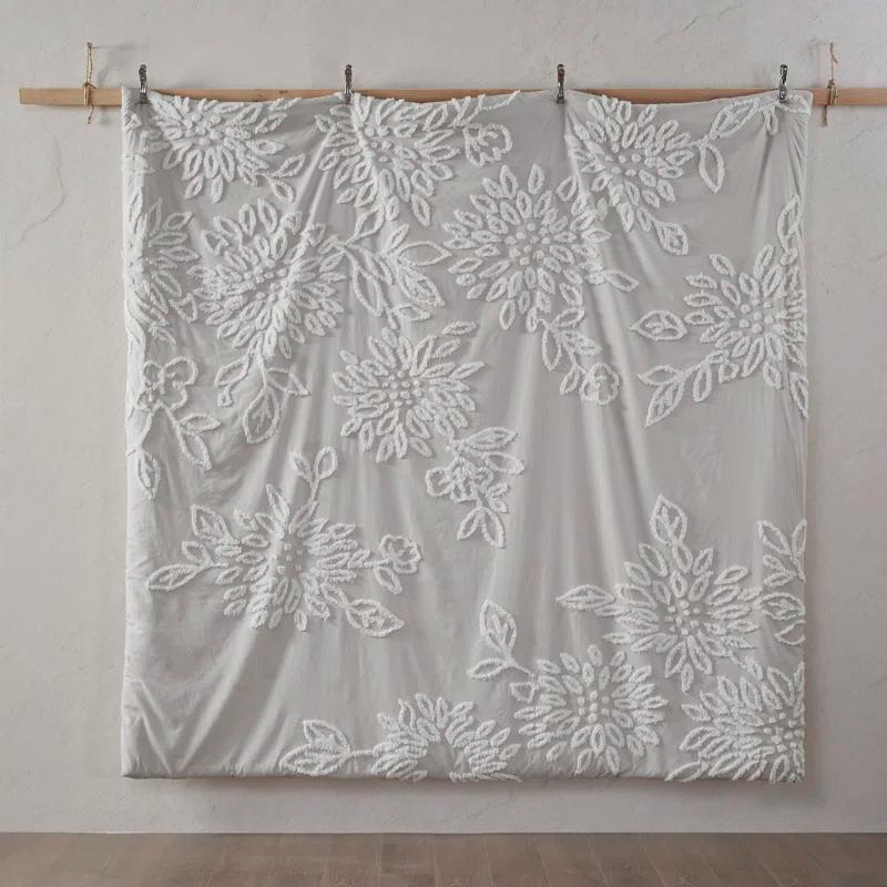 Kelly Clarkson Home Susie Tufted Cotton Chenille Floral Comforter Set