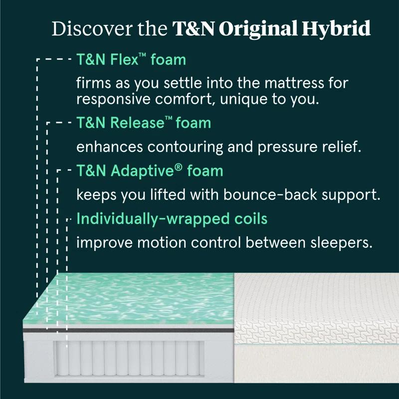 Tuft & Needle Original Hybrid Mattress (12"h)