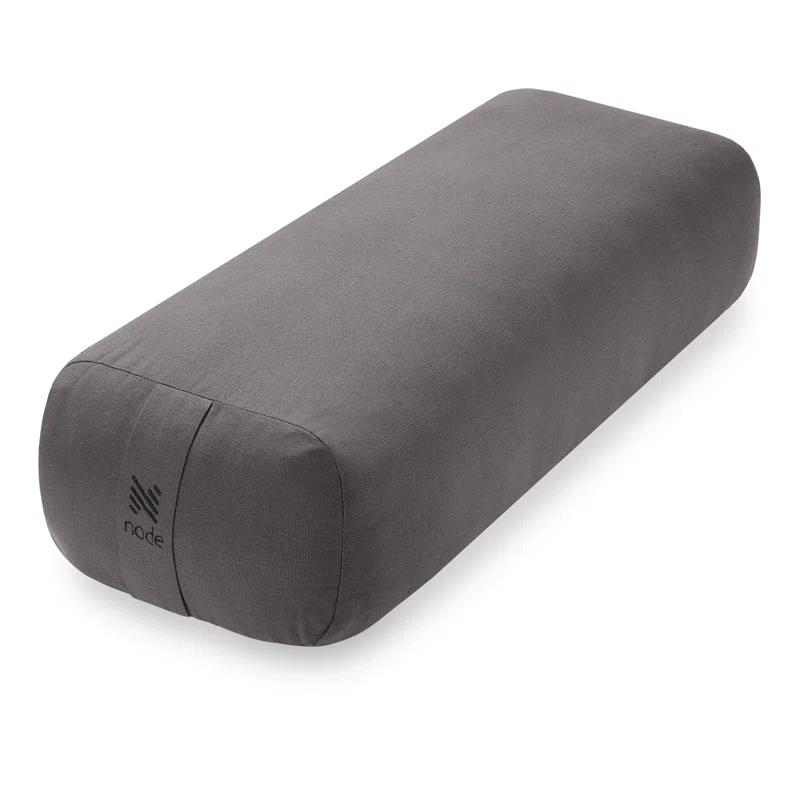 Node Fitness 25" x 12" x 6" Rectangular Floor Pillow and Meditation Bolster
