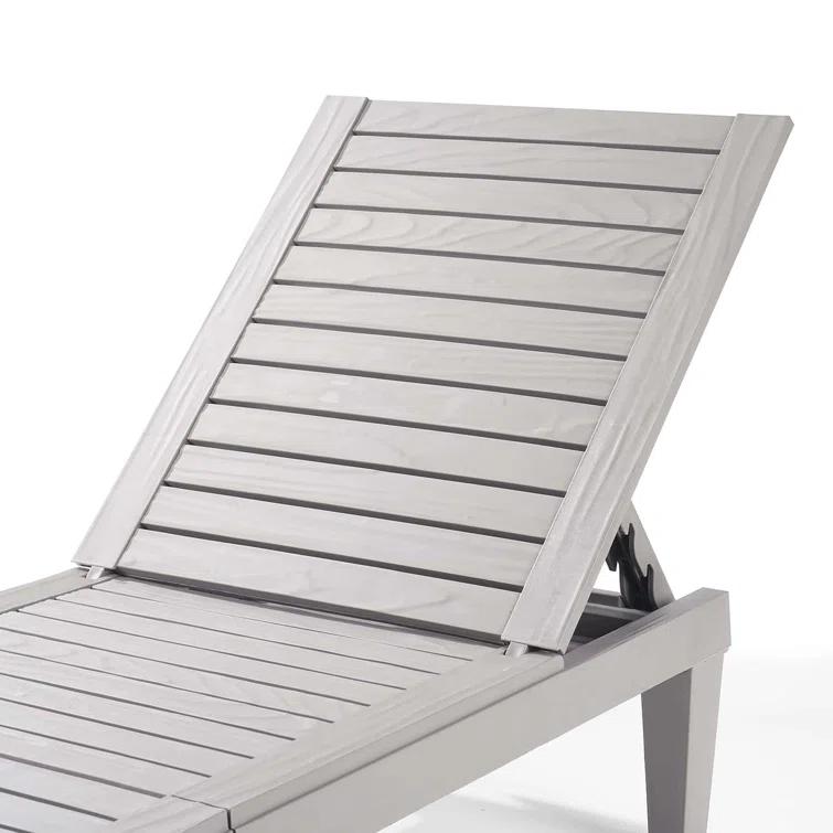 Nestl Nestl Waterproof, Lightweight, and Adjustable Outdoor Polyresin Chaise Lounge Chair Set (Set of 2)