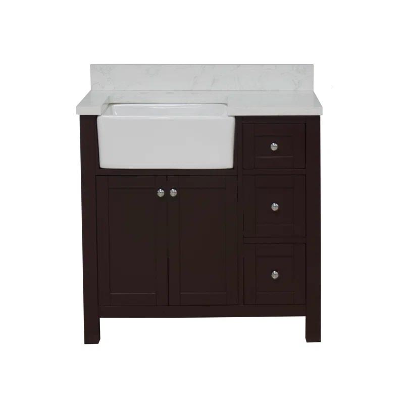 Red Barrel Studio® Yorkshire 36" Single Bathroom Vanity Set