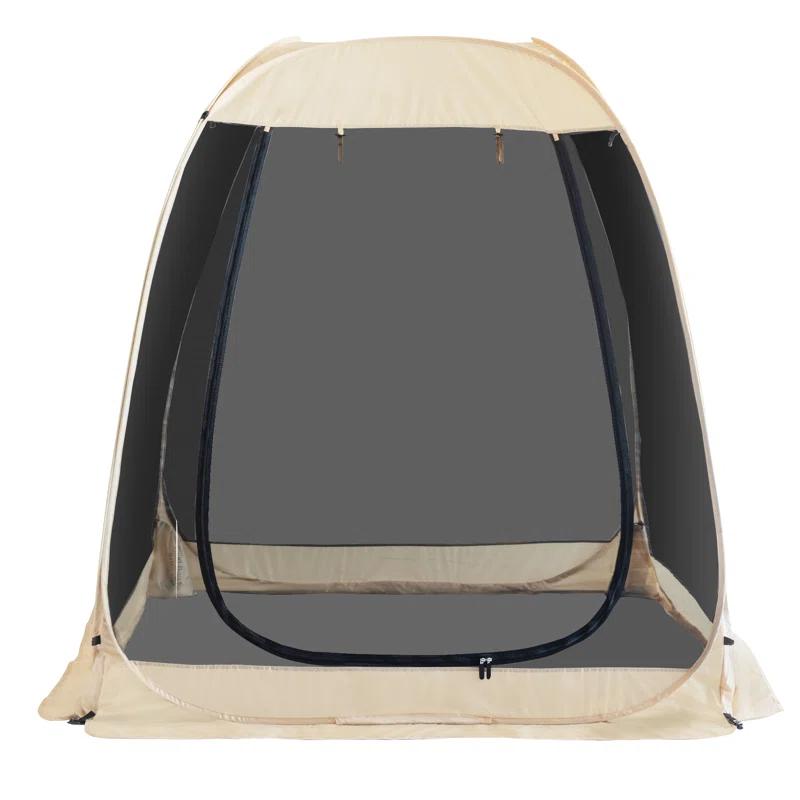EighteenTek Fiberglass Patio Gazebo Pop Up with Screen Room Tents