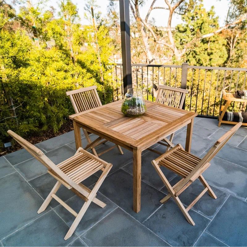 Nordic Style Nordic Teak Outdoor Folding Chair
