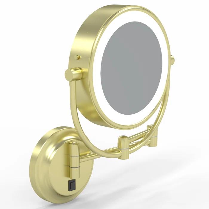 Aptations Kimball Young Metal Concave LED Wall Mirror