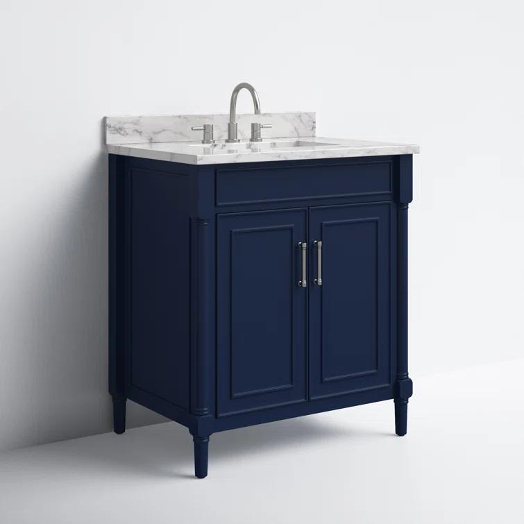 Joss & Main Addison 31'' Single Bathroom Vanity with Marble Top