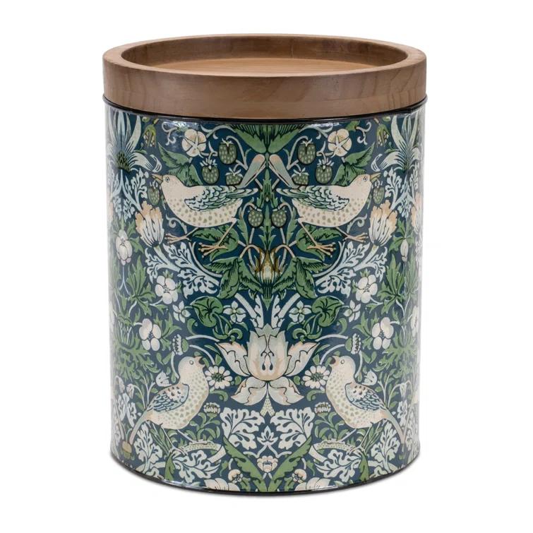 Winston Porter Round William Morris Canister (Set of 3)