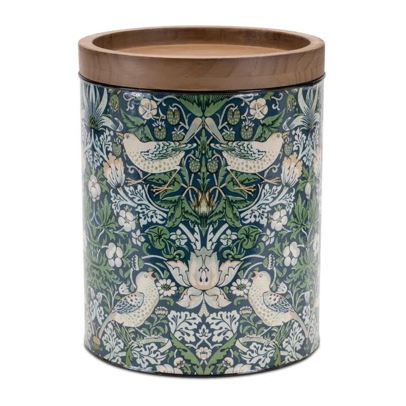 Winston Porter Round William Morris Canister (Set of 3)