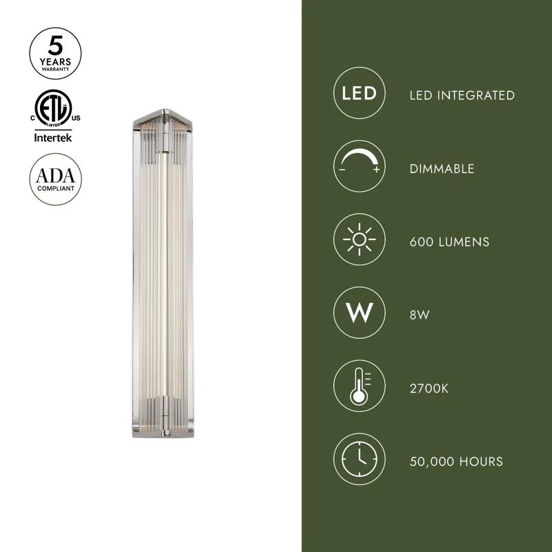 Alora Lighting Sabre Dimmable LED Bath Bar