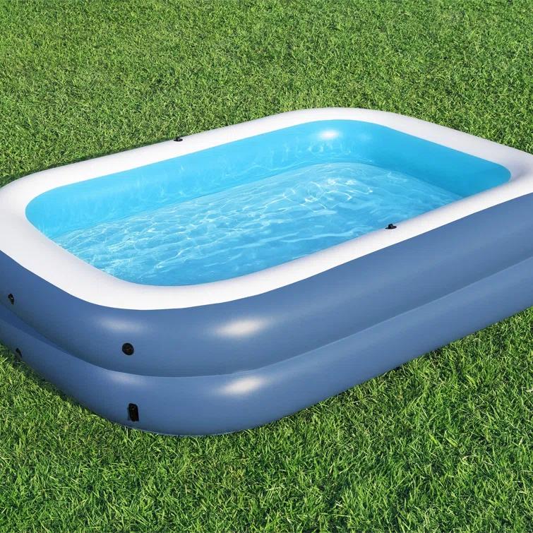 Bestway Plastic Rectangle Inflatable Pool 55'' H x 70'' W x 100'' L