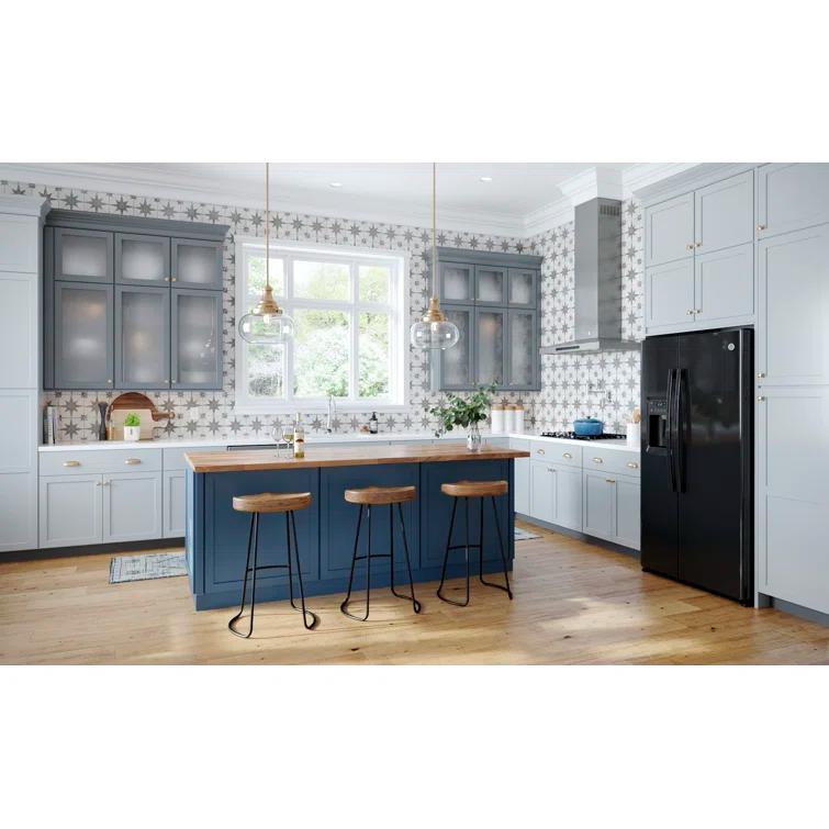 GE Appliances 36" Counter Depth Side-by-Side 21.9 cu. ft. Refrigerator GZS22DGJBB