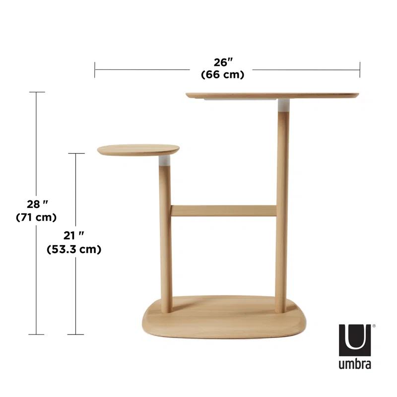 Swivo Solid Wood End Table