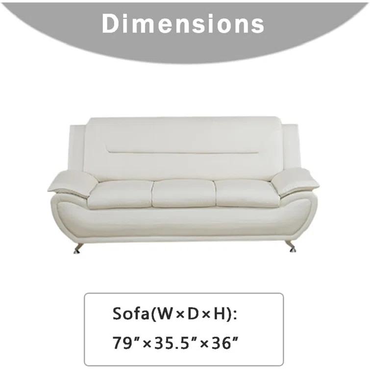 Wrought Studio™ Ceitidh 3 - Piece Faux Leather Living Room Set