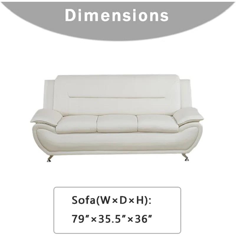 Wrought Studio™ Ceitidh 3 - Piece Faux Leather Living Room Set