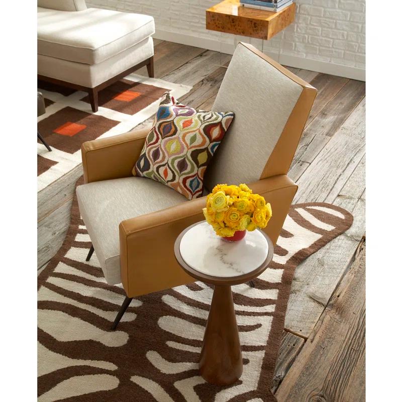 Buenos Aires Drinks Table - Mahogany/Volaka