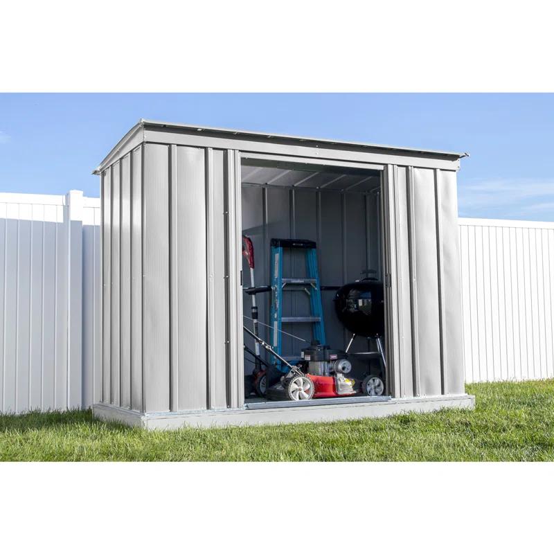 Arrow 8 ft. W x 4 ft. D Galvanized Steel Vertical Storage Shed