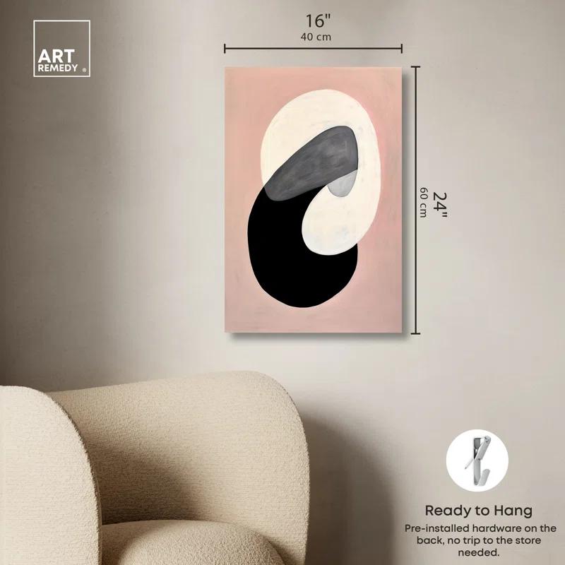 Art Remedy Standard Locks Abstract Shapes Trendy Wall Art by Art Remedy
