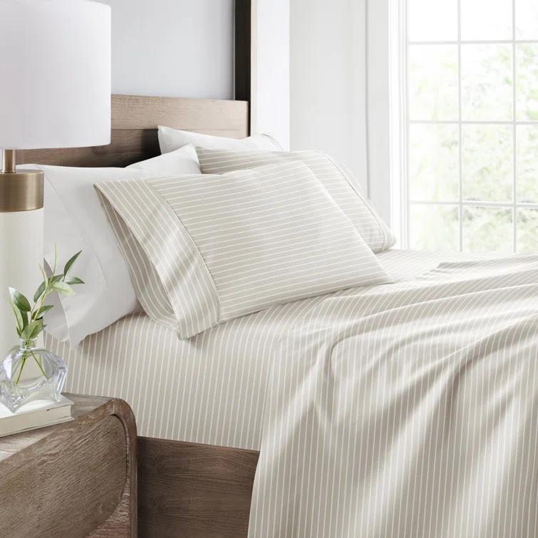 IEnjoy Home 4 Piece Delicate Details Pattern Sheet Set