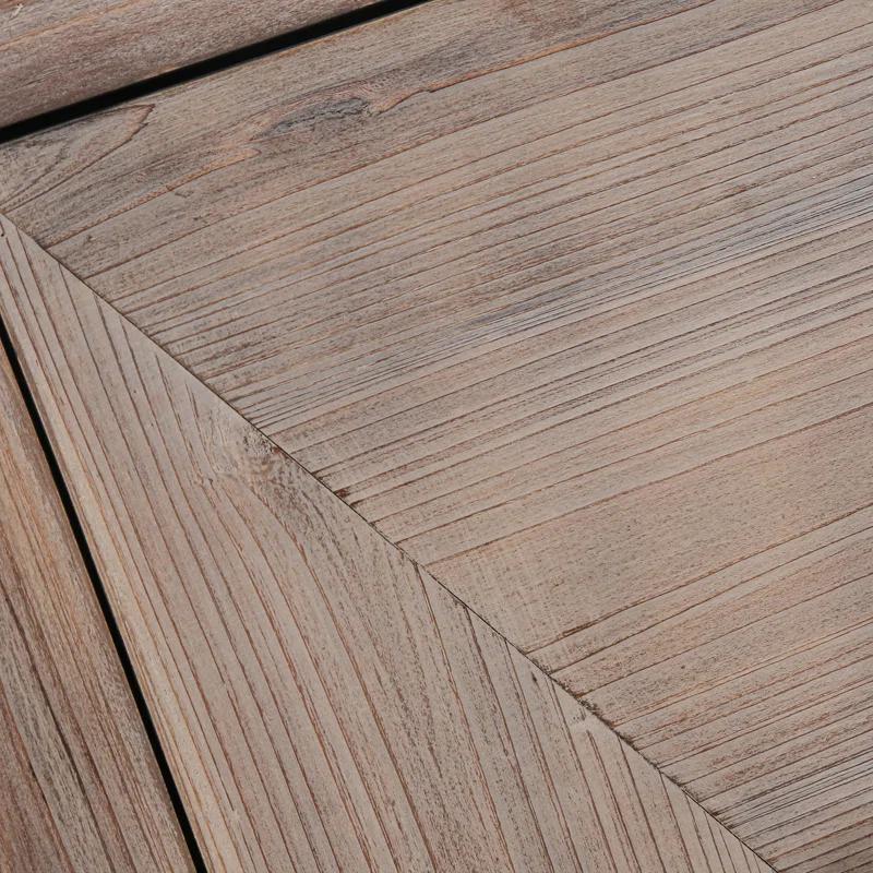 Bungalow Rose Antique Four Door Cabinet For Living Room