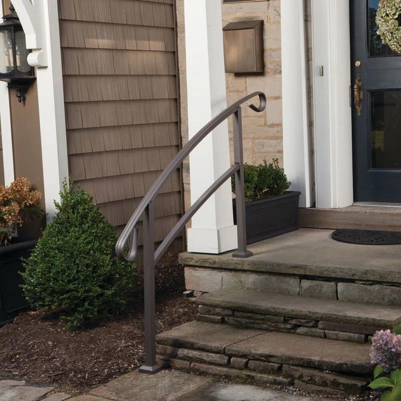 Barrette Outdoor Living Handirail 4-Step Aluminum Rail Kit