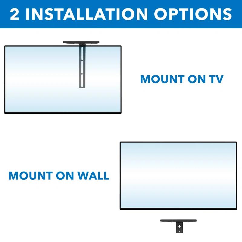 Mount-it Mount-It Floating Shelf for Wall Mounted TV & Streaming Devices | Dual Installation for Wall or TV