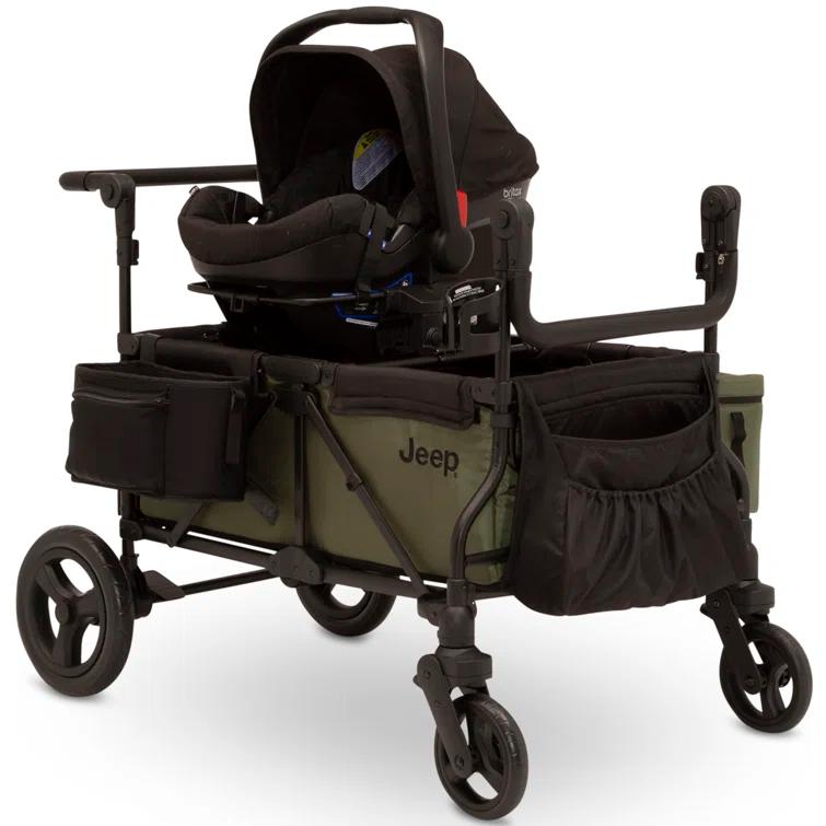 Delta Children Jeep Deluxe Wrangler Stroller Wagon with Cooler Bag and Parent Organizer by Delta Children