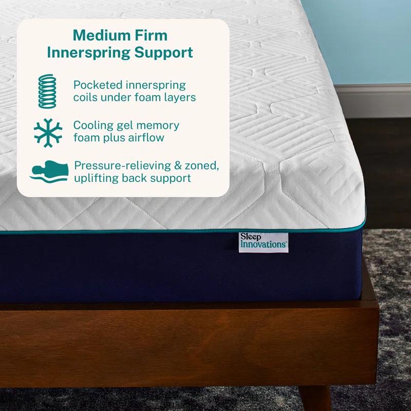 Sleep Innovations Sleep Innovations Shiloh 12" Medium Hybrid Mattress