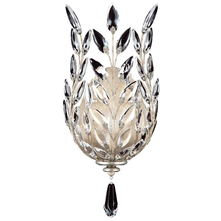 Crystal Laurel Flush Mounted Sconce