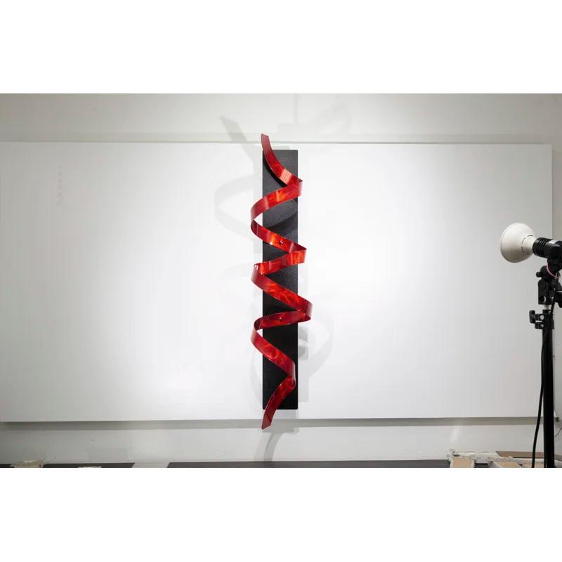 Orren Ellis Handmade Glam Abstract Wall Decor on Metal