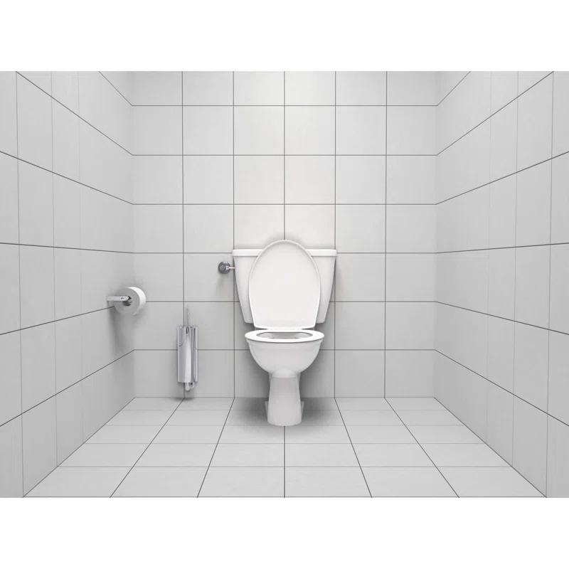 GROHE Essentials 15.69" Wall Mounted Toilet Brush and Holder