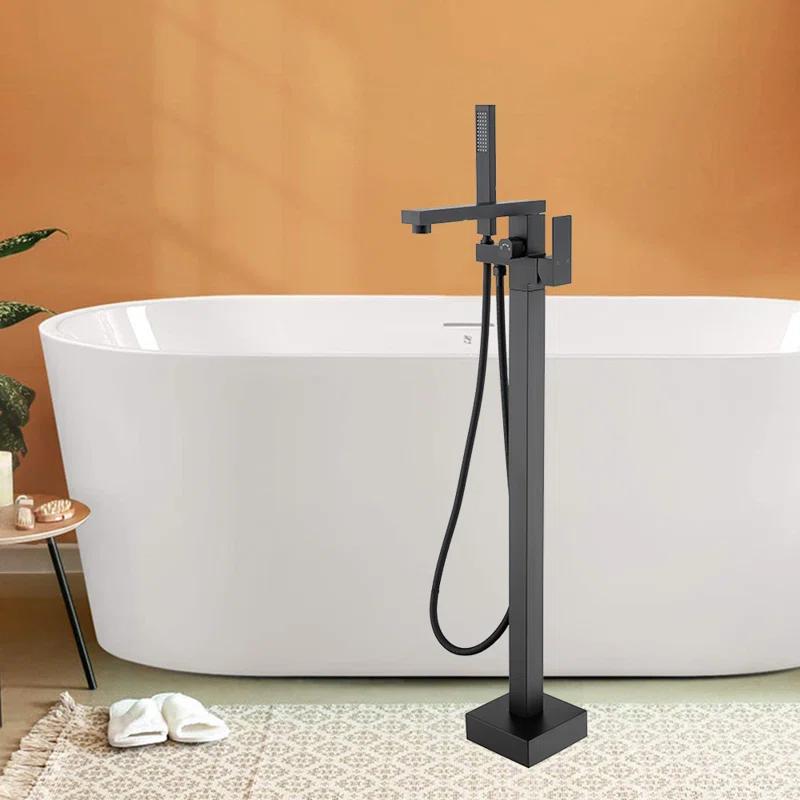 Floor Tub Filler with Diverter