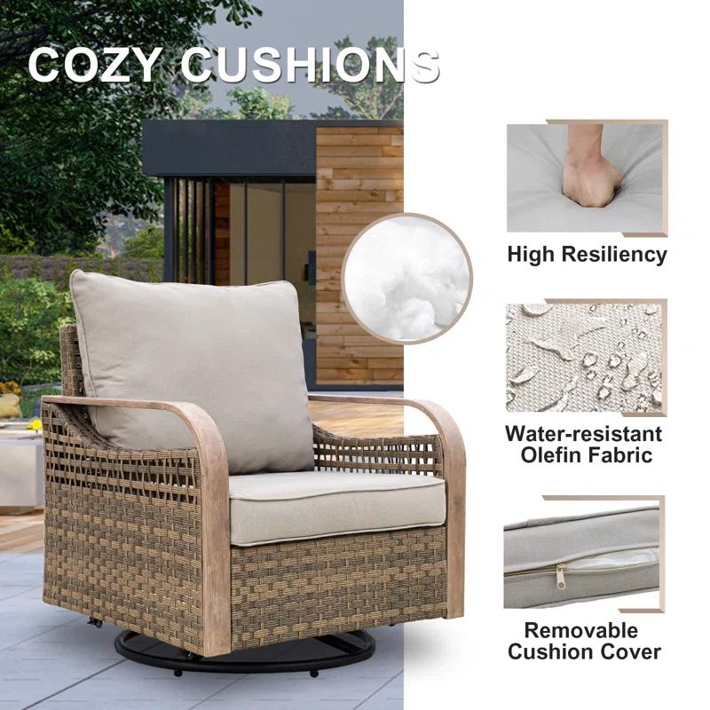 EAGLE PEAK 7 - Person Outdoor Seating Group with Cushions