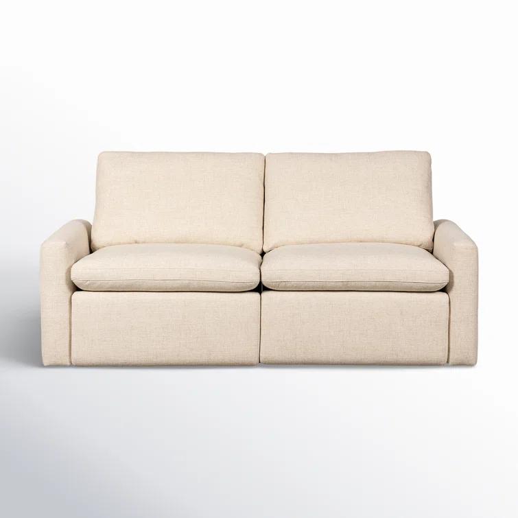 Antigo Natural Linen Two-Piece Power Reclining Sectional Sofa