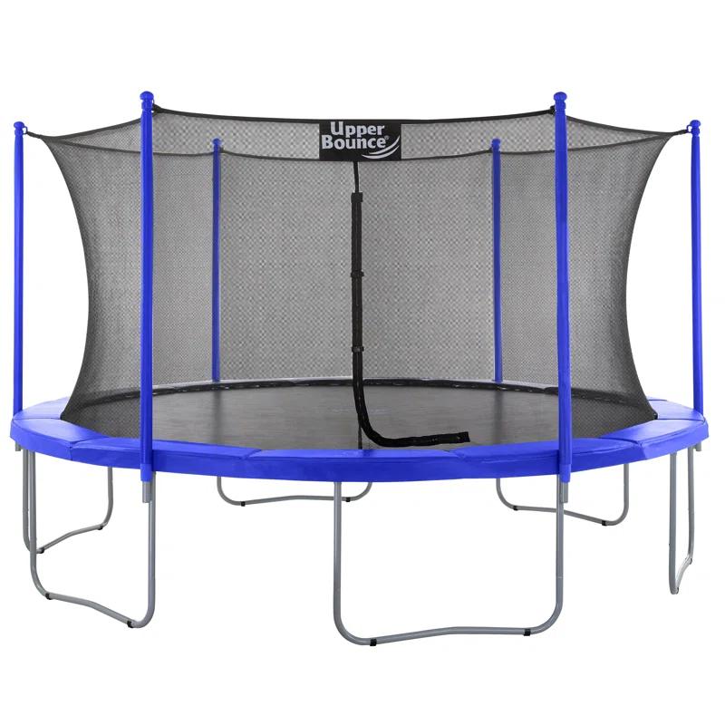 Upper Bounce 15' Round Backyard Trampoline with Safety Enclosure