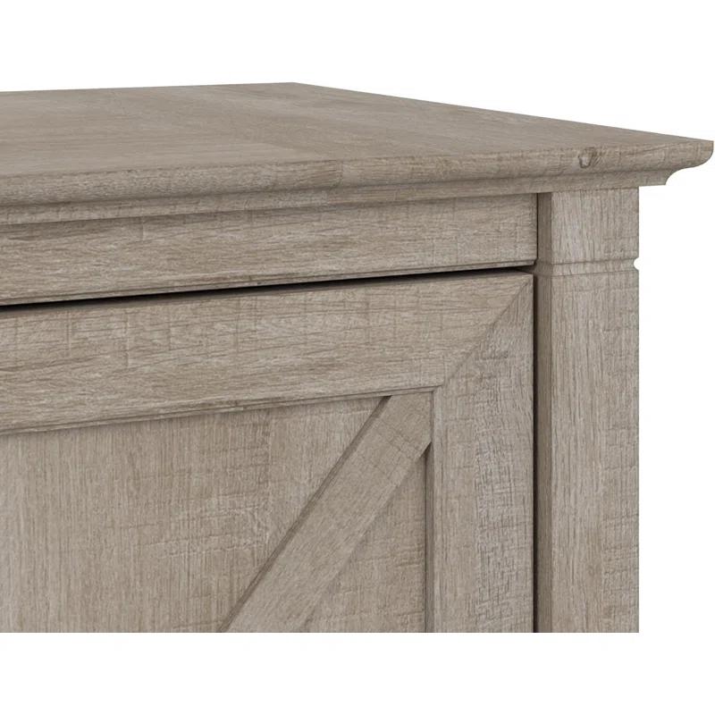 Rosalind Wheeler 2 Drawer Lateral File Cabinet In Washed Gray | Document Storage For Home Office | Accent Chest With Drawers | Wayfair