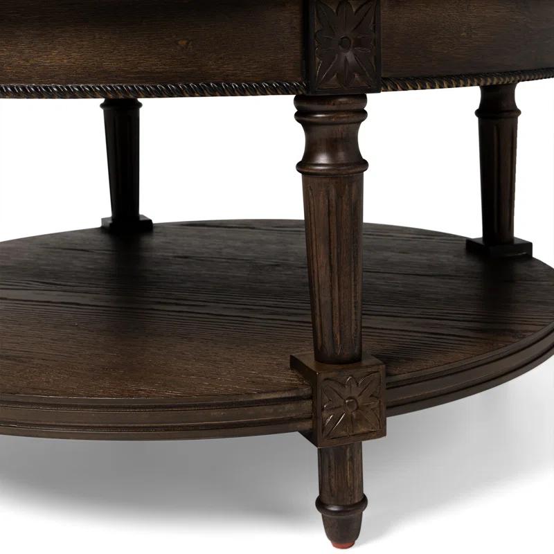 Maven Lane Pullman Round Wooden Coffee Table