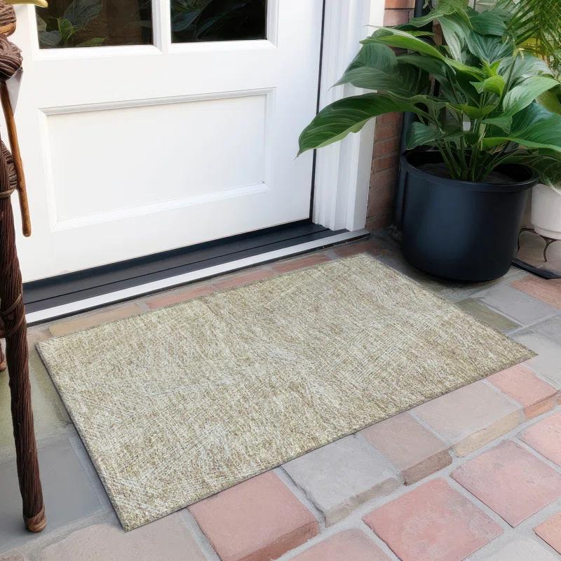 Chayden ACN991 1'8" x 2'6" Machine Washable Gray Indoor/Outdoor Area Rug