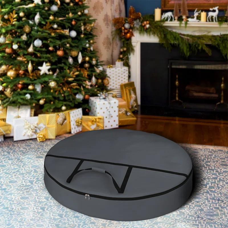 The Holiday Aisle® HeavyDuty Multipurpose Zippered Chritsmas Wreath Storage Bag,Sturdy & Durable Garland Wreaths Holder