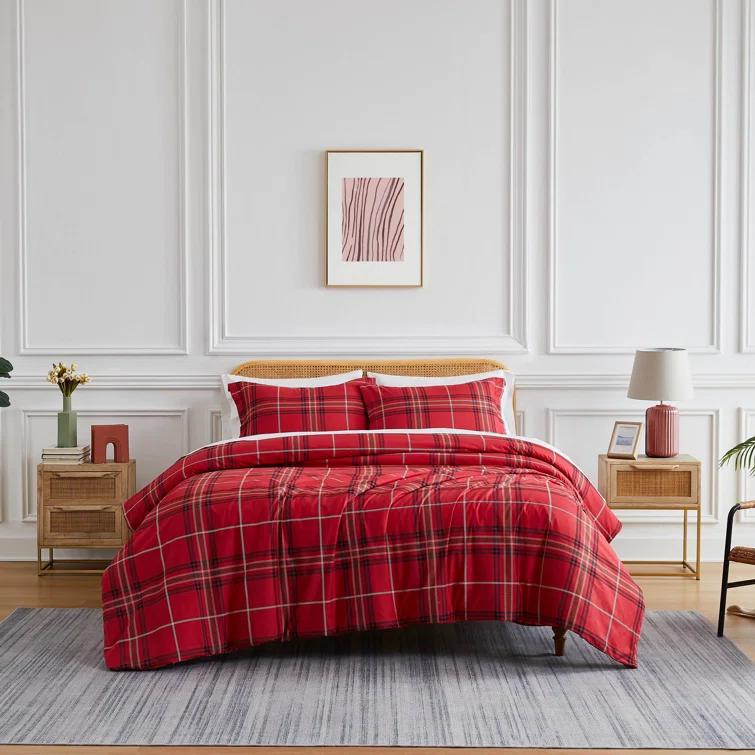 SouthShore Fine Linens Vilano Plaid Oversized Microfiber Duvet Cover Set by Southshore Fine linens