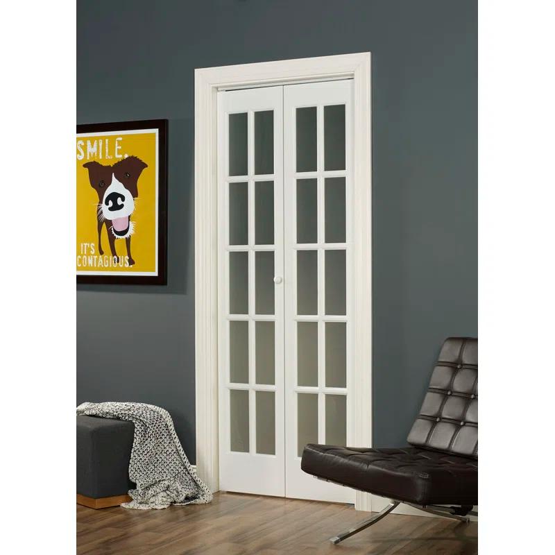 LTL Home Products Frosted Glass Classic French Bi-fold Door