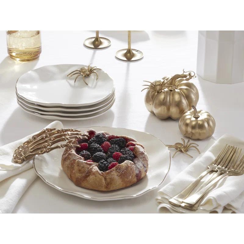 Blue Bay White 12-Piece Dinnerware Set